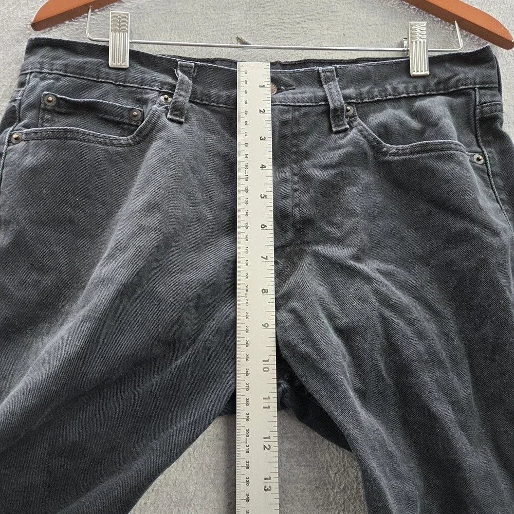 Levi's 513 Men Jeans 32X32 Black Denim Slim Straight 30